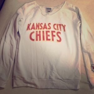 Kansas City Chiefs wide collar sweatshirt.